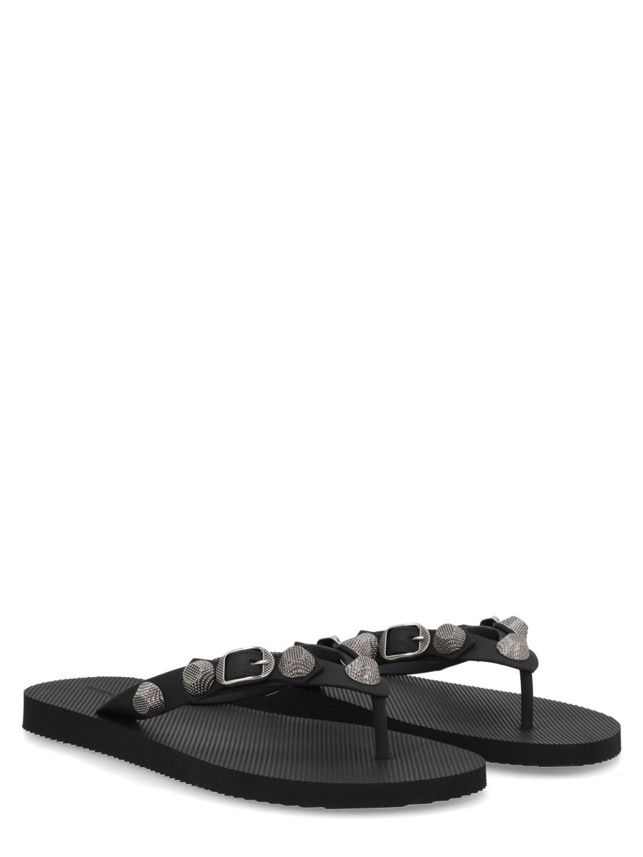 Balenciaga Women's Sandalo Infradito Cagole Black