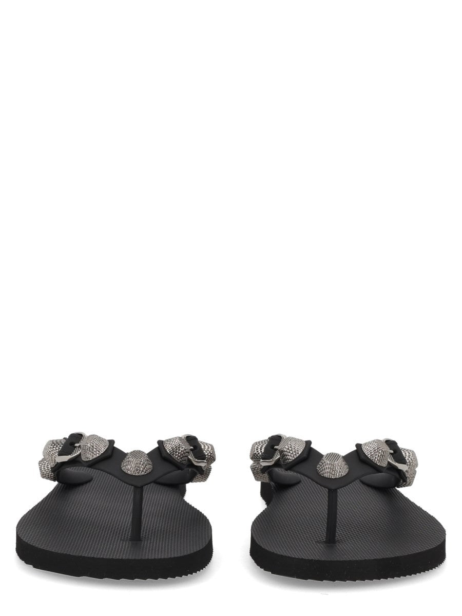 Balenciaga Women's Sandalo Infradito Cagole Black