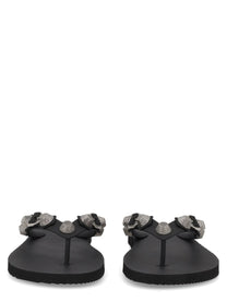 Balenciaga Women's Sandalo Infradito Cagole Black