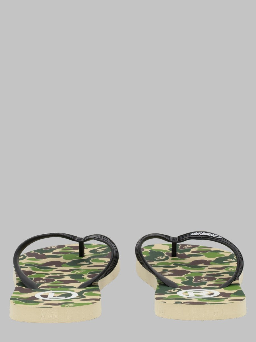 A Bathing Ape Men's Sandalo Infradito Camo Green