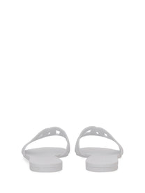 Dolce &amp; Gabbana Women's Sandalo Slide Beachwear White