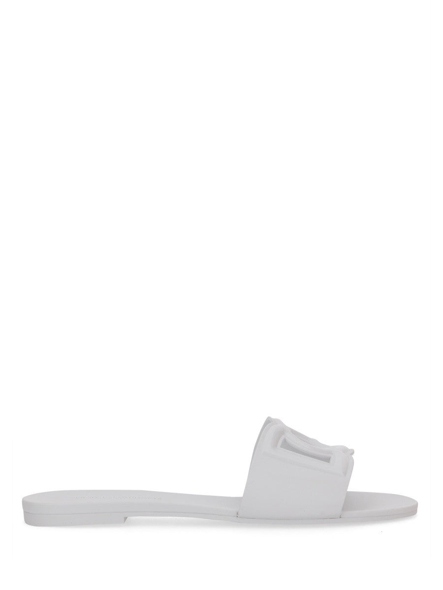 Dolce &amp; Gabbana Women's Sandalo Slide Beachwear White