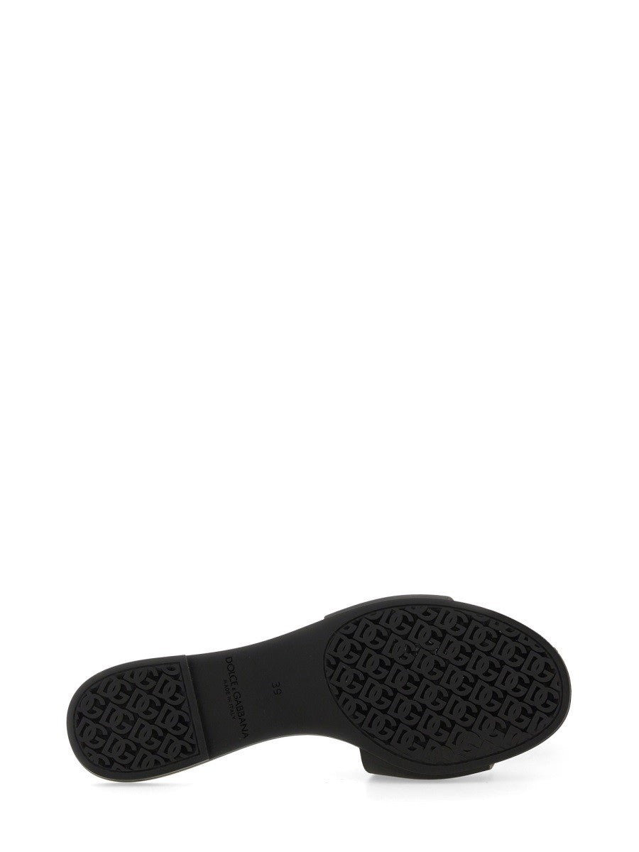 Dolce &amp; Gabbana Women's Sandalo Slide Beachwear Black