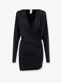Amazuìn Women's Sandy Stretch Jersey Mini Dress Black