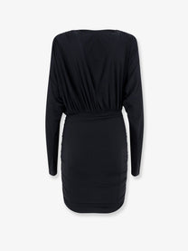 Amazuìn Women's Sandy Stretch Jersey Mini Dress Black