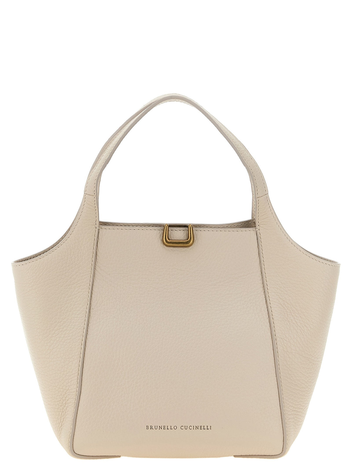 Brunello Cucinelli Sartorial Bucket Small Handbag Beige
