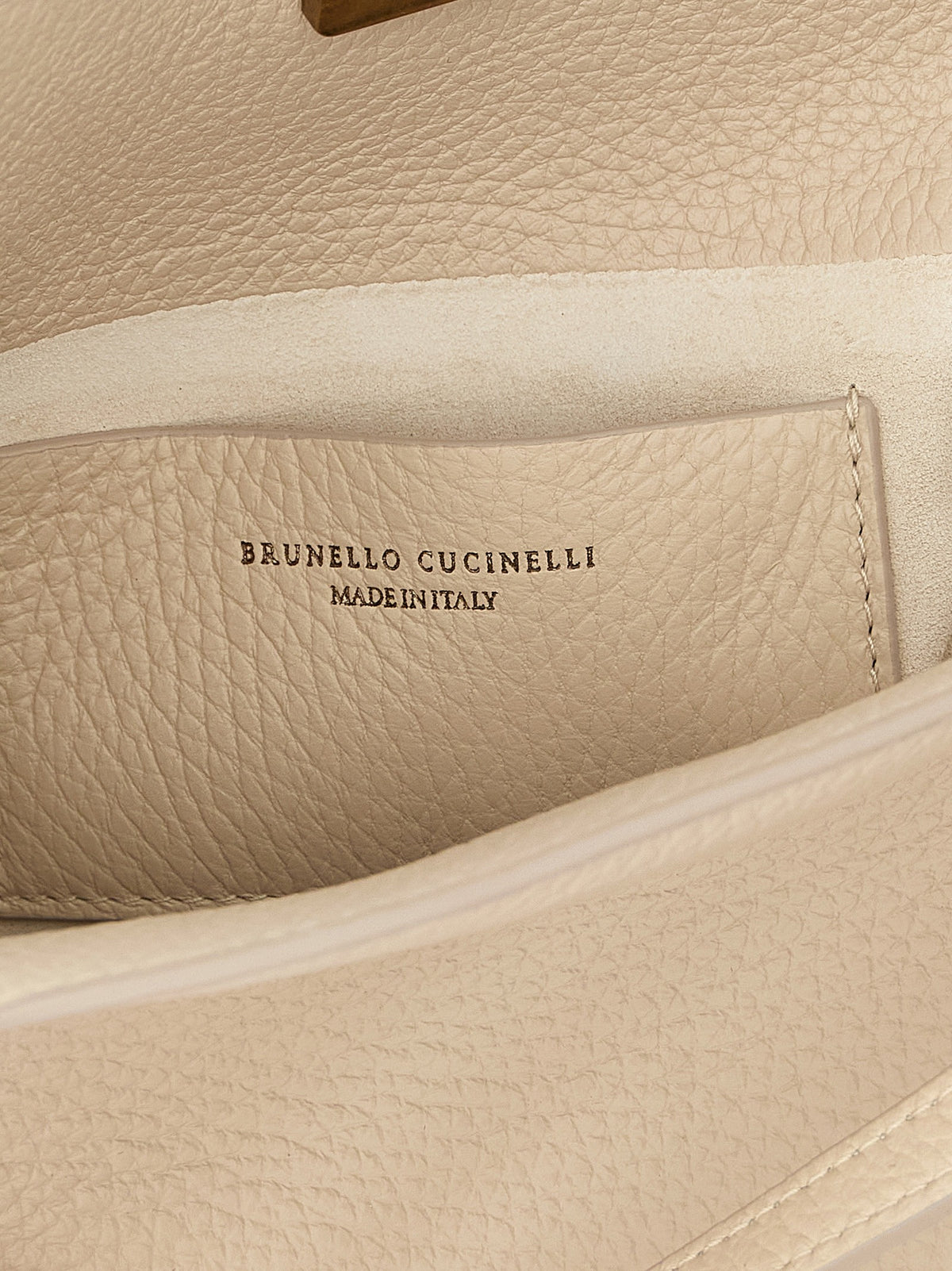 Brunello Cucinelli Sartorial Bucket Small Handbag Beige