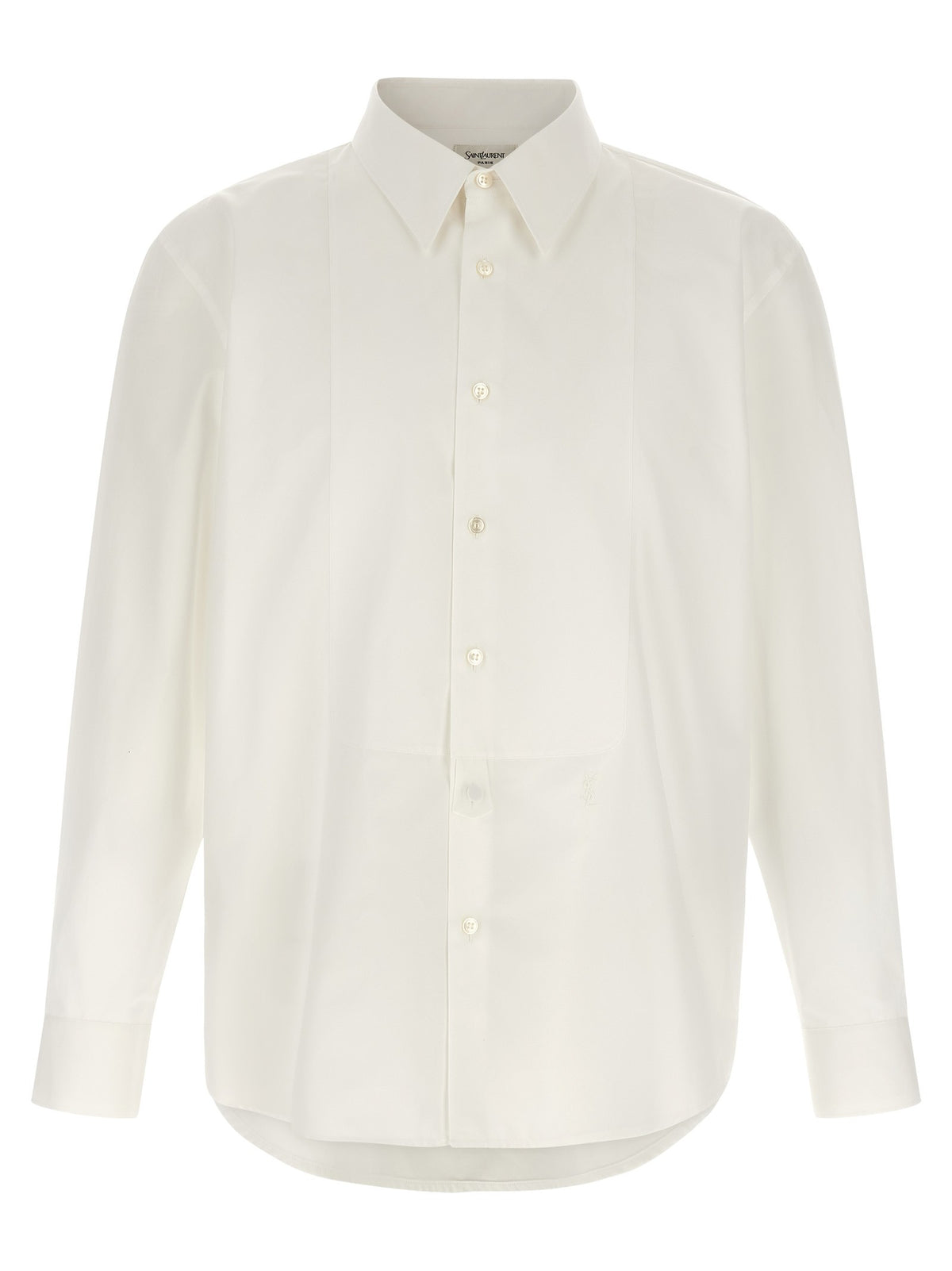 Saint Laurent Sartorial Plastron Shirt White