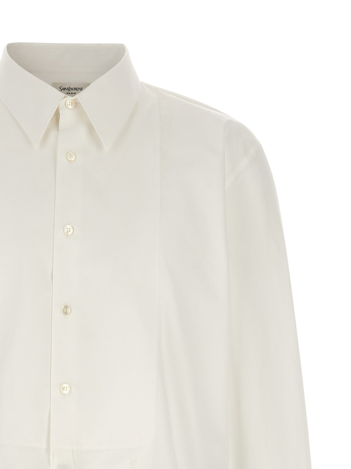 Saint Laurent Sartorial Plastron Shirt White