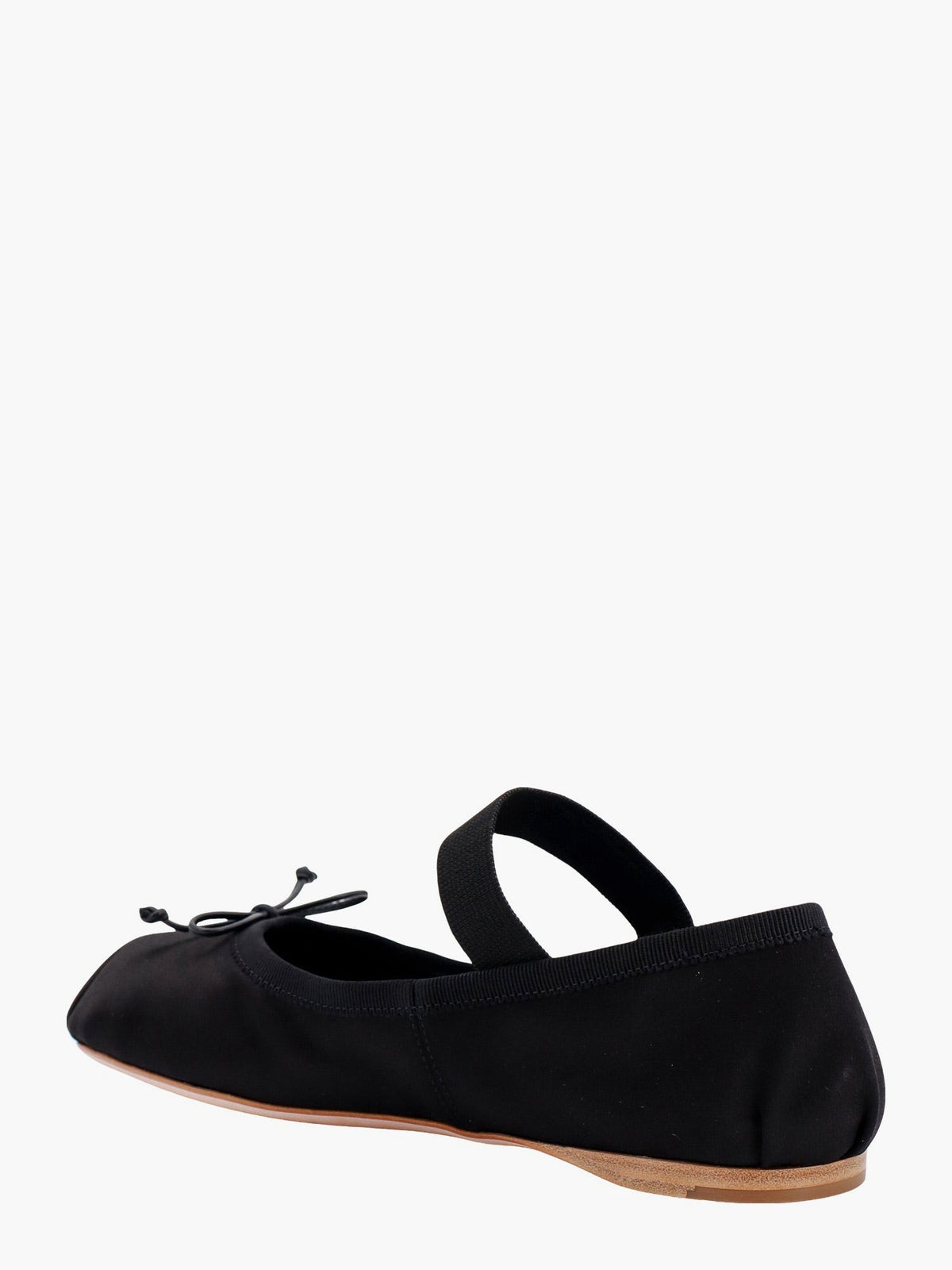 Miu Miu Women's Satin Ballet Flats Black, view 3