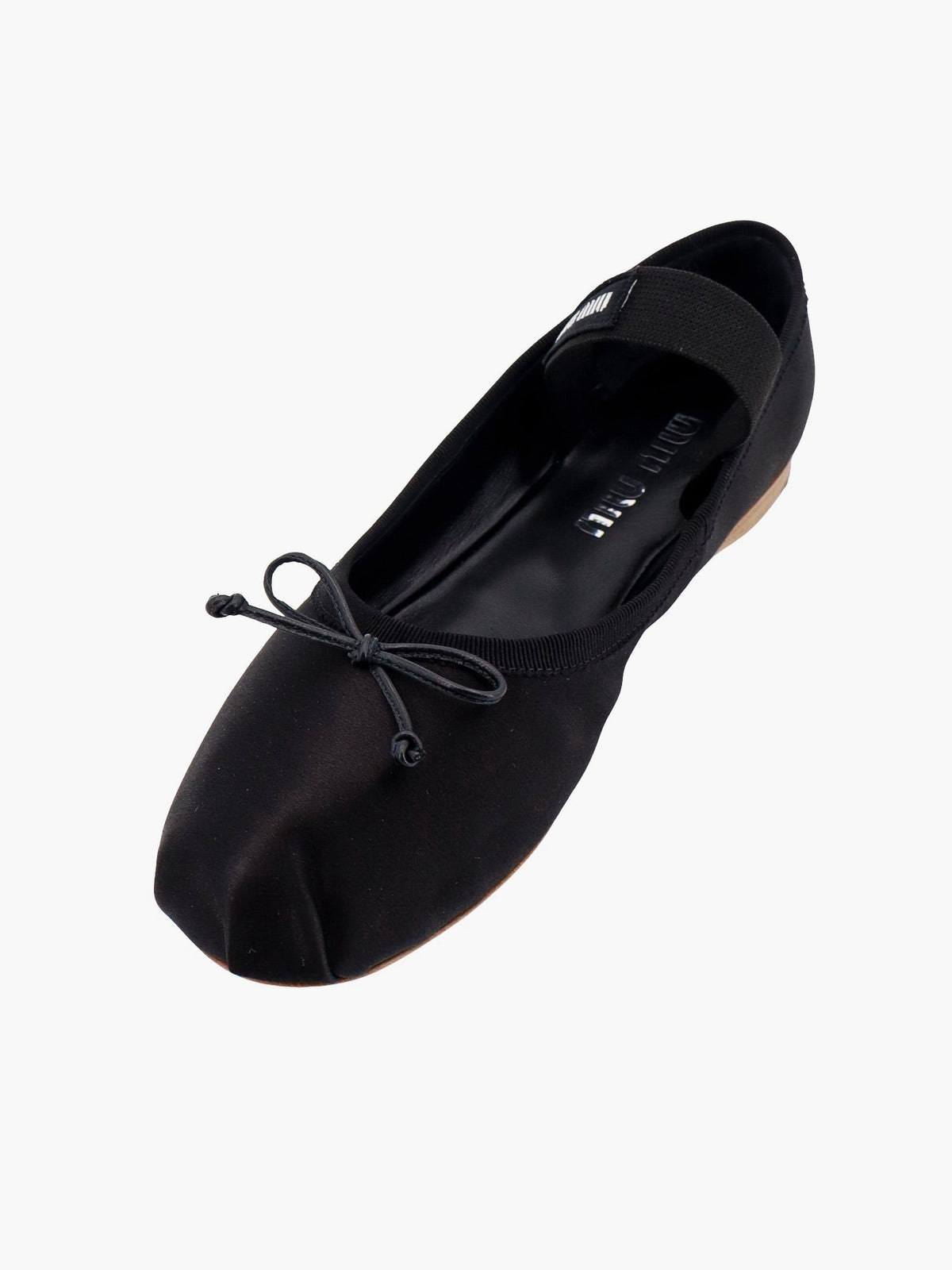 Miu Miu Women's Satin Ballet Flats Black, view 4