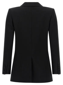 Saint Laurent Satin Lapel Blazer Black