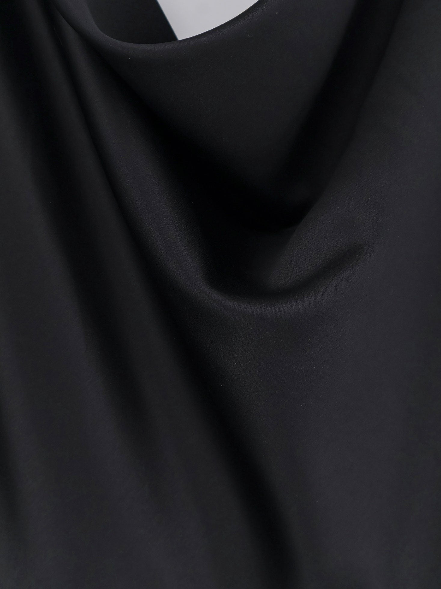 Actualee Women's Satin Long Dress Black