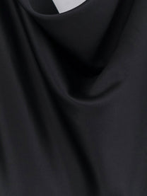 Actualee Women's Satin Long Dress Black