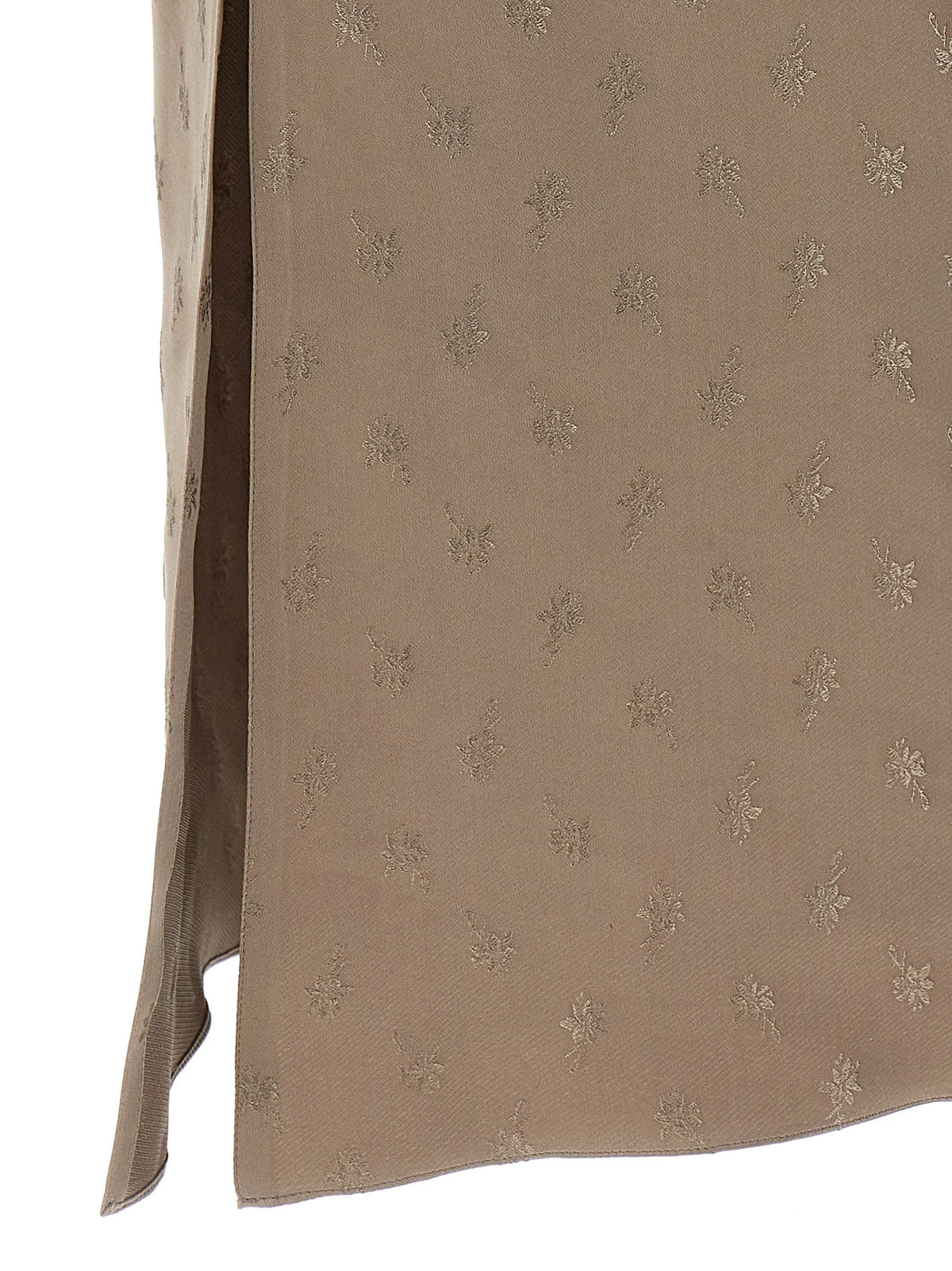Fendi Satin Midi Dress Grey