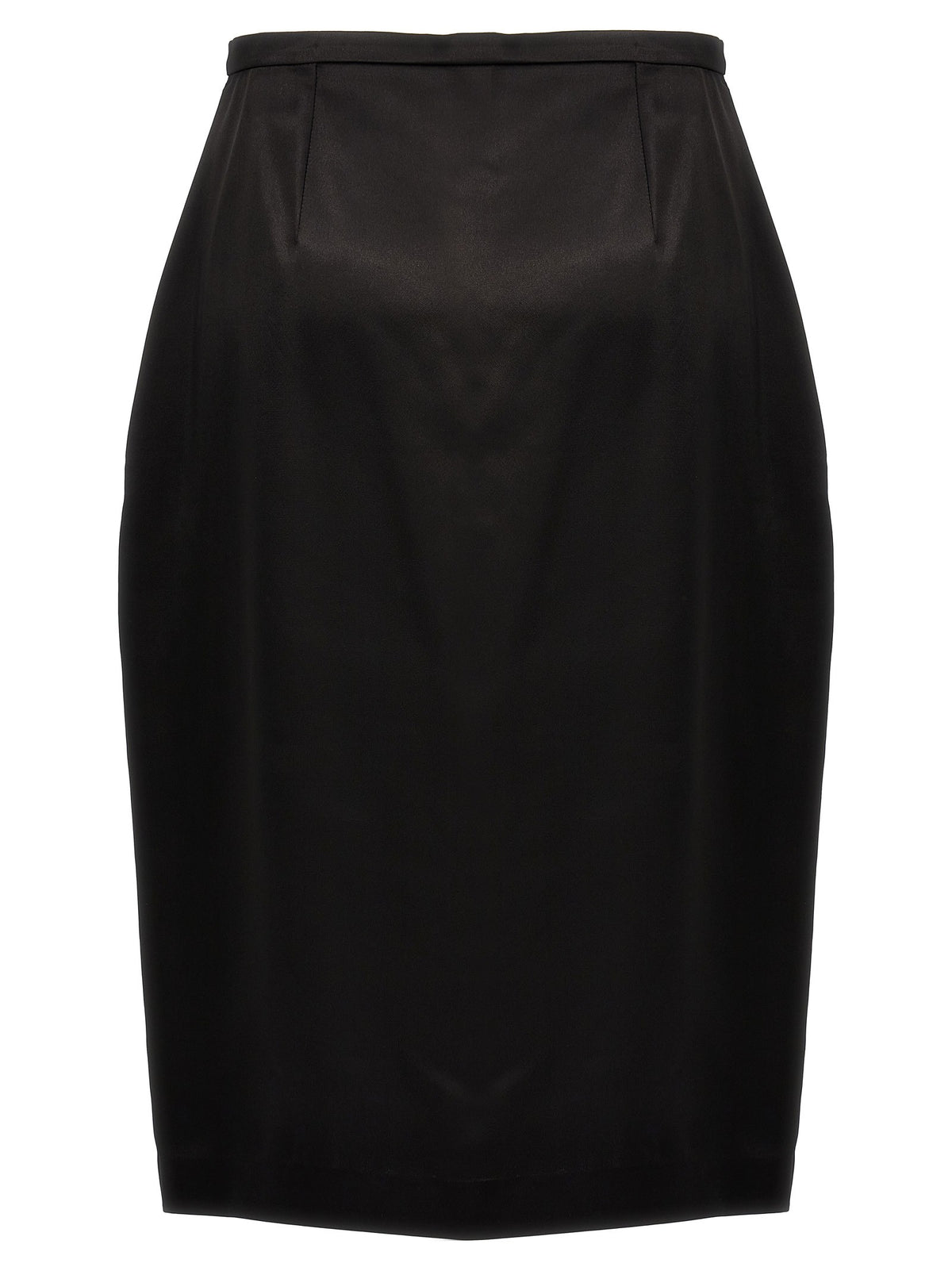 Saint Laurent Satin Skirt Black