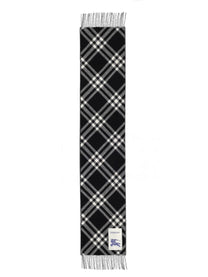 Burberry Women's Sciarpa in Cashmere Check Black