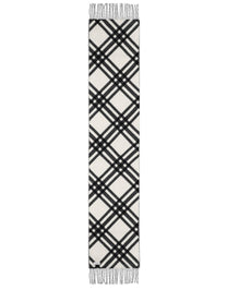 Burberry Women's Sciarpa in Cashmere Check Black