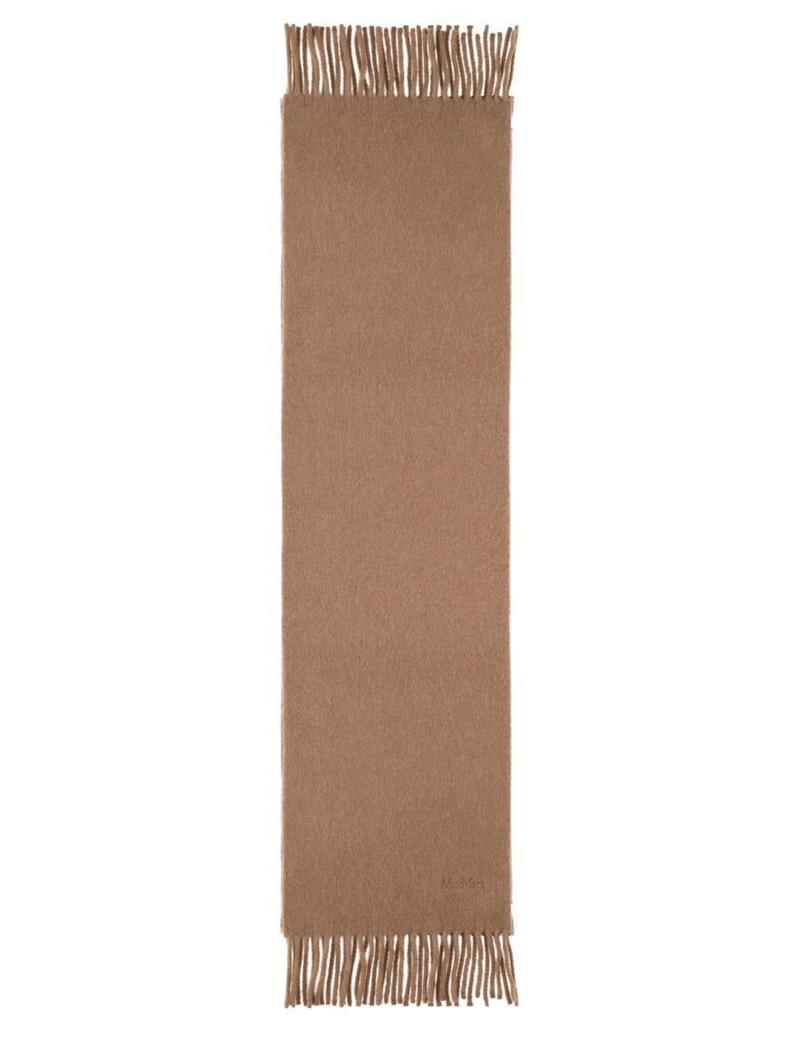 Max Mara Women's Sciarpa in Lana Con Ricamo Brown