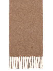 Max Mara Women's Sciarpa in Lana Con Ricamo Brown
