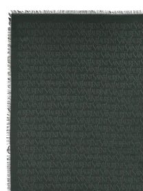 Saint Laurent Women's Sciarpa Jacquard in Seta Lana Green
