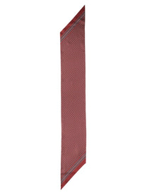 Saint Laurent Men's Sciarpa Lavallière in Twill Di Seta Red