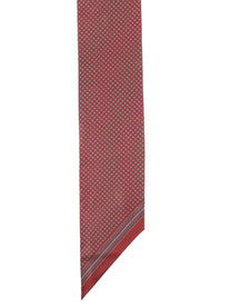 Saint Laurent Men's Sciarpa Lavallière in Twill Di Seta Red