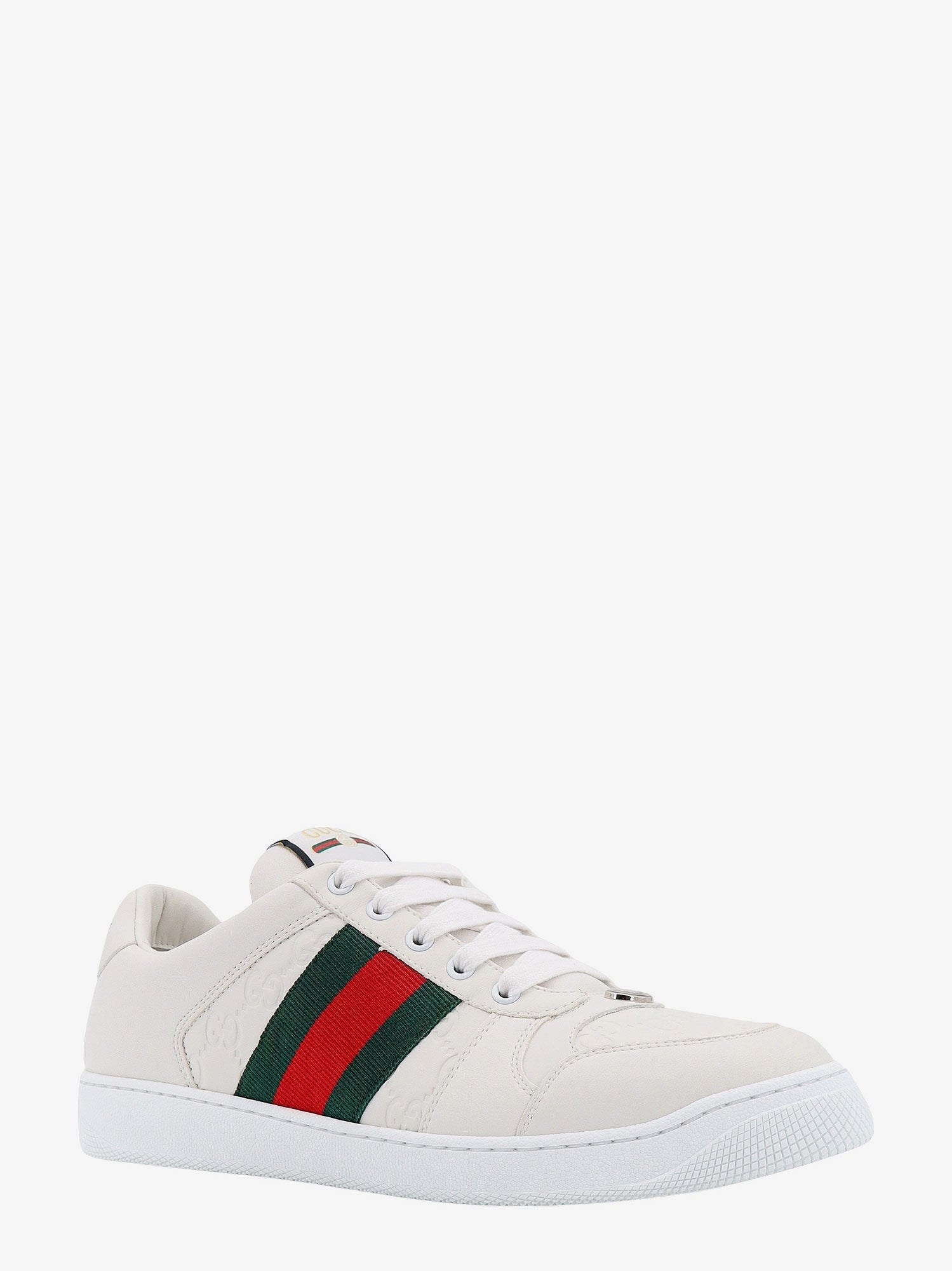 Gucci Men's Screener Leather Sneakers White