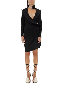 Magda Butrym Women's Sculptural Mini Dress Black