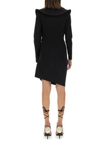 Magda Butrym Women's Sculptural Mini Dress Black