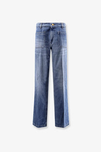 Seafarer women’s curt cotton jeans blue straight-leg blue denim jeans with classic front pockets