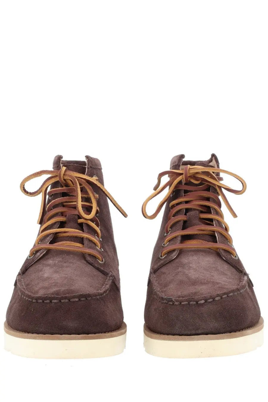 Sebago men’s stivale tala brown brown suede chukka boots with tan laces and light beige rubber sole