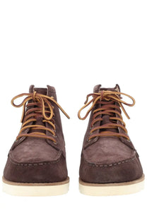 Sebago men’s stivale tala brown brown suede chukka boots with tan laces and light beige rubber sole