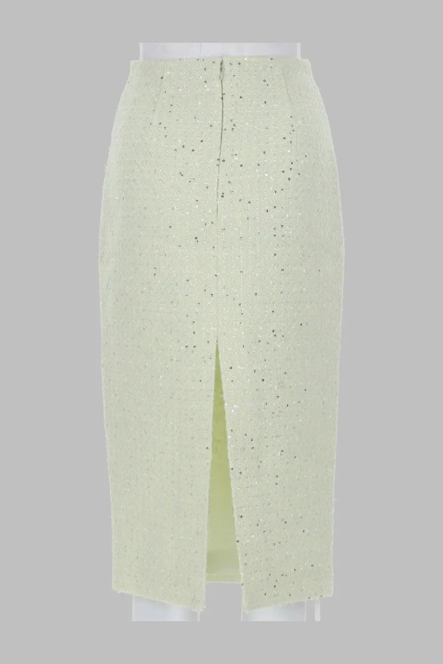 self-portrait Women's Gonna Midi in Boucle Green
