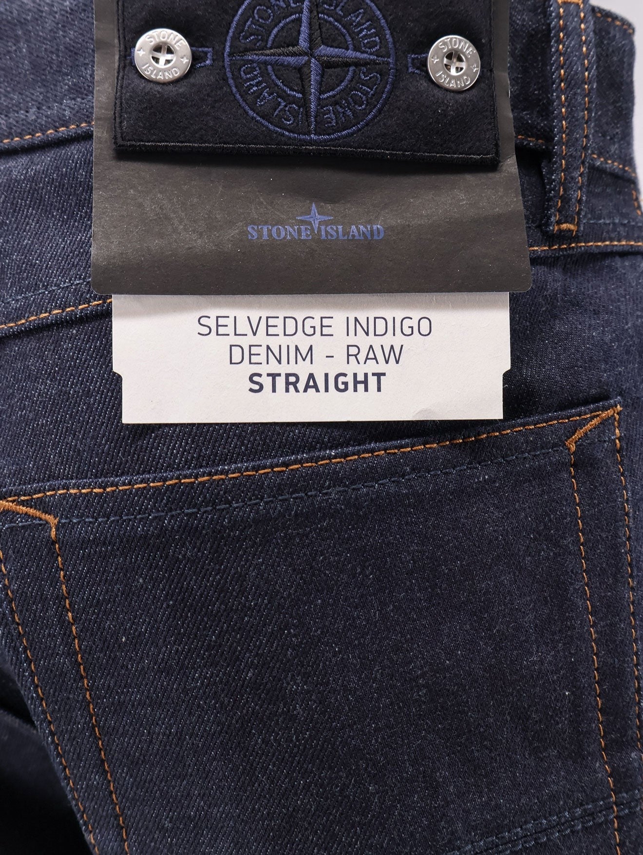 Stone Island Men's Indigo Denim Rinsed Jeans Blue