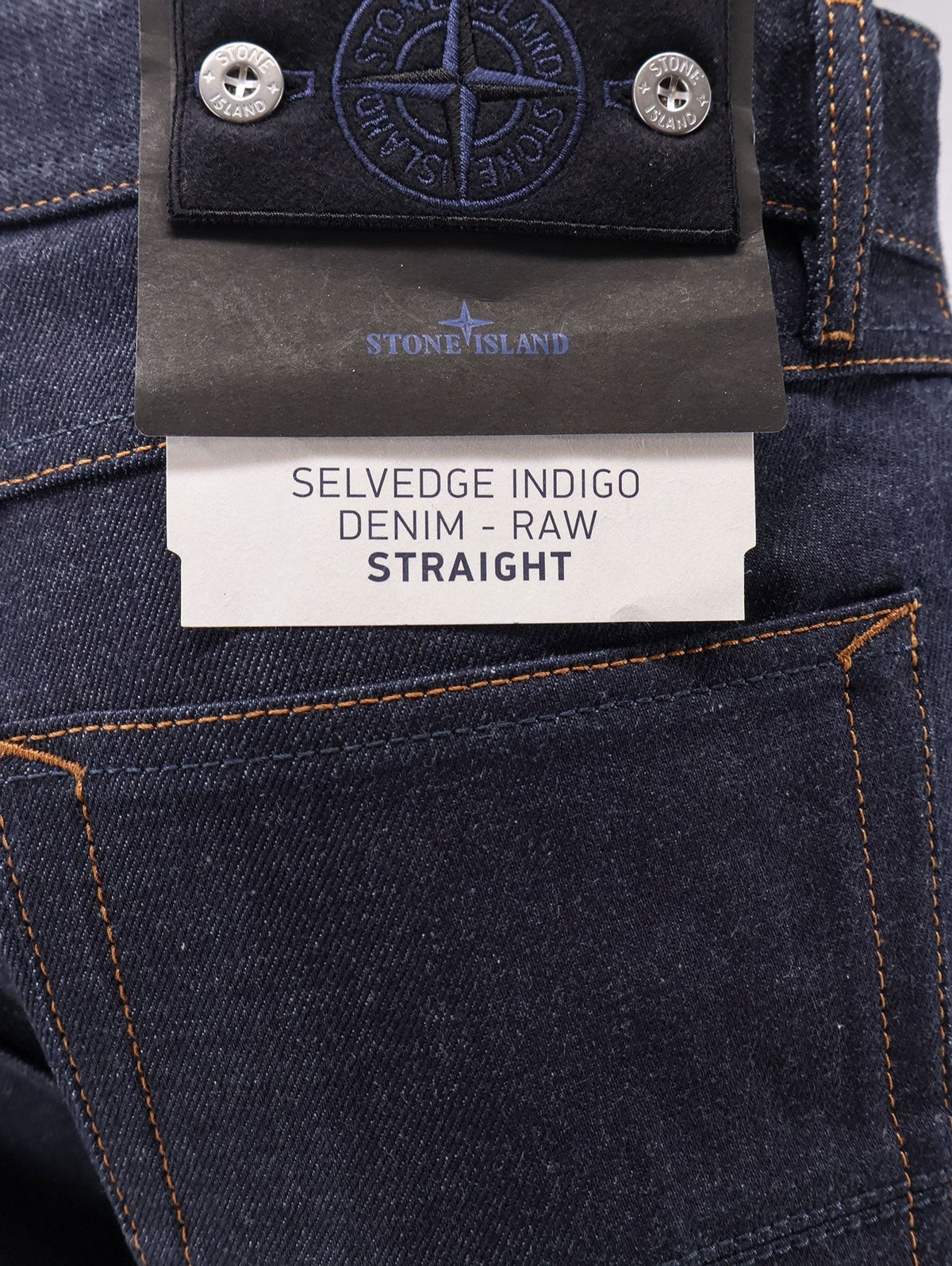 Stone Island Men's Selvedge Indigo Jeans Blue