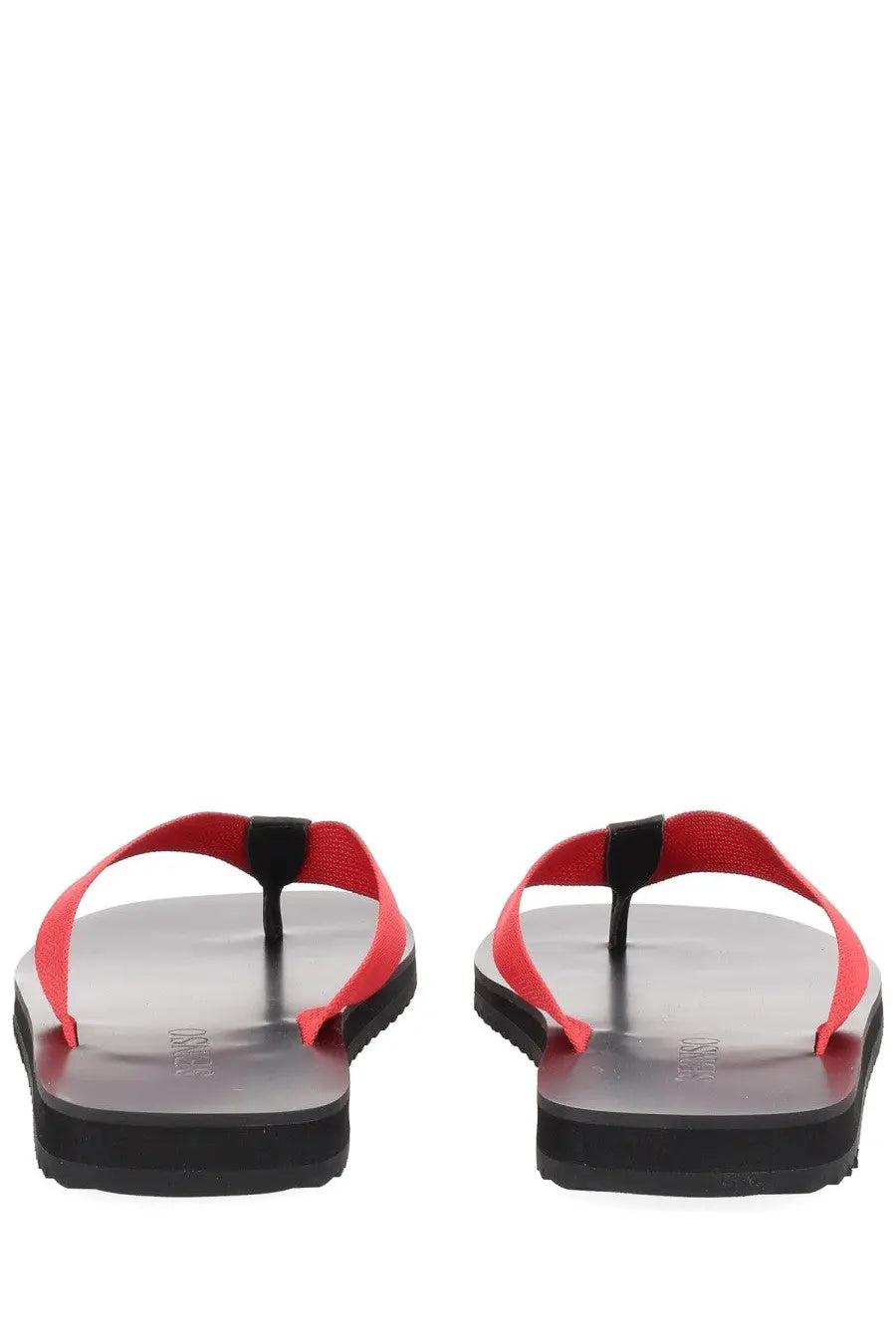 Senso women’s sandalo infradito xylon red thong sandals in red and black with rubber sole for casual wear