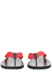 Senso women’s Sandalo Infradito Xylon red thong sandals with red and black woven strap design