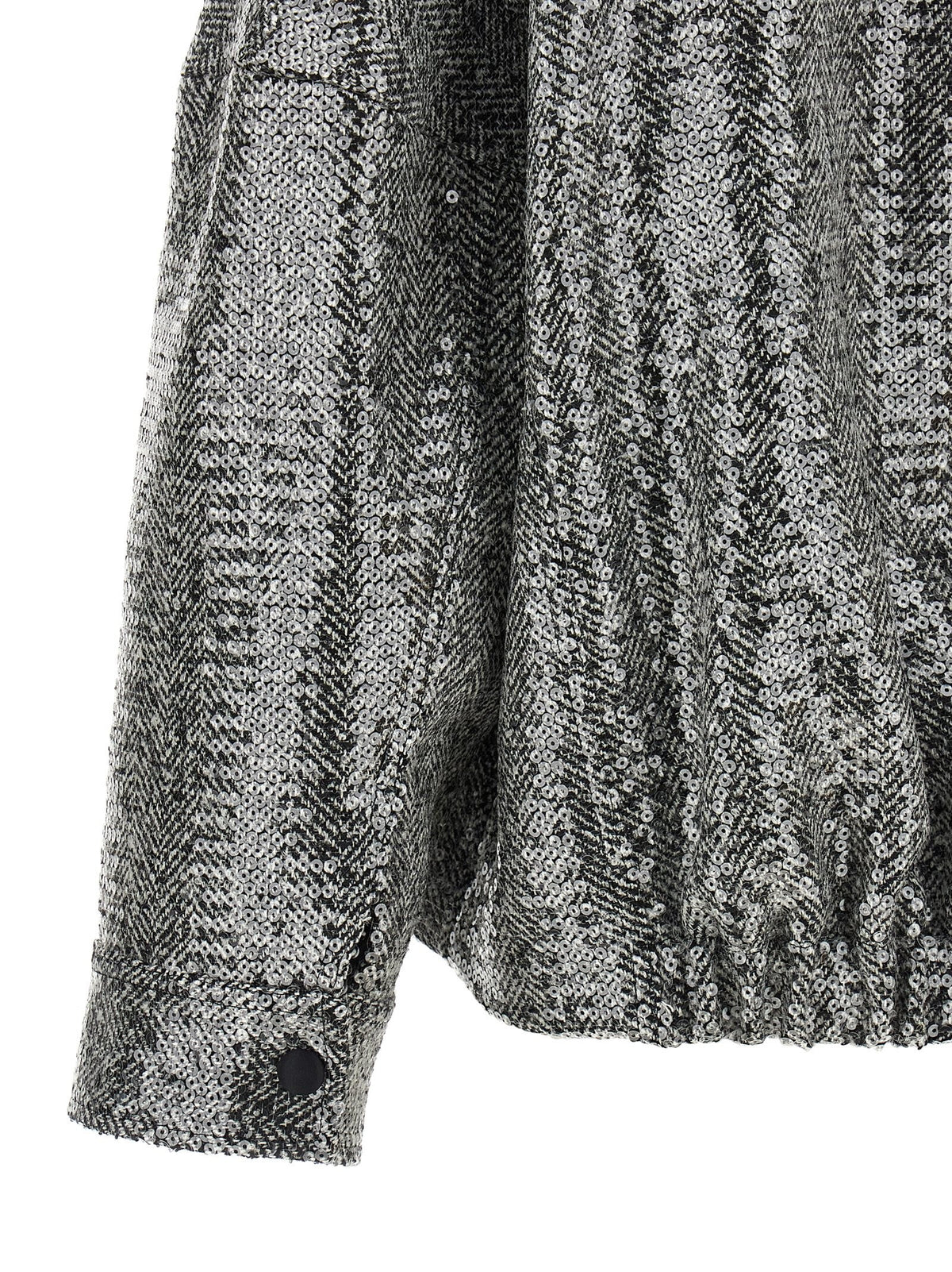 Pinko Sequin Caban Silver