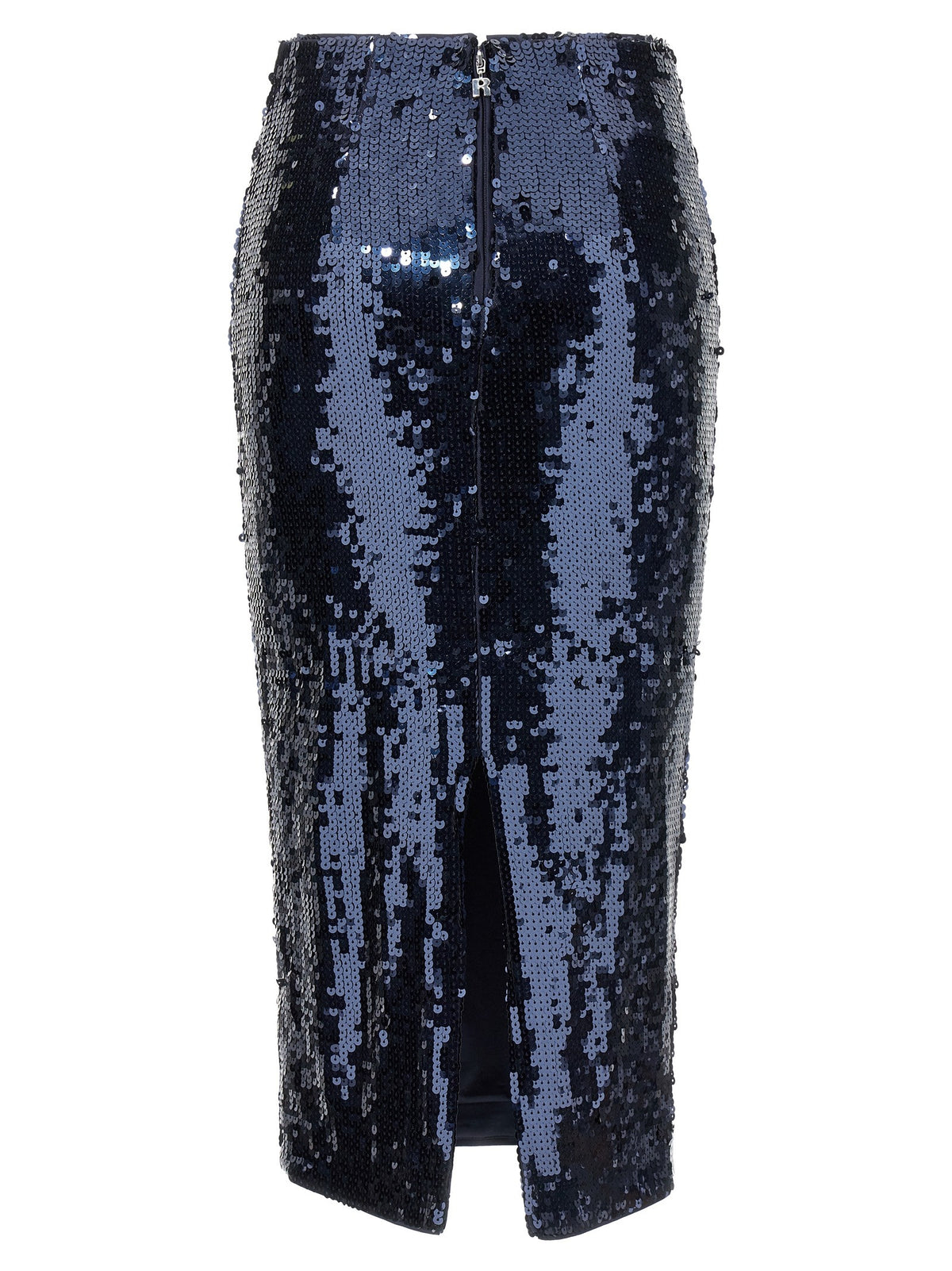 ROTATE Birger Christensen Sequin Pencil Skirt Blue