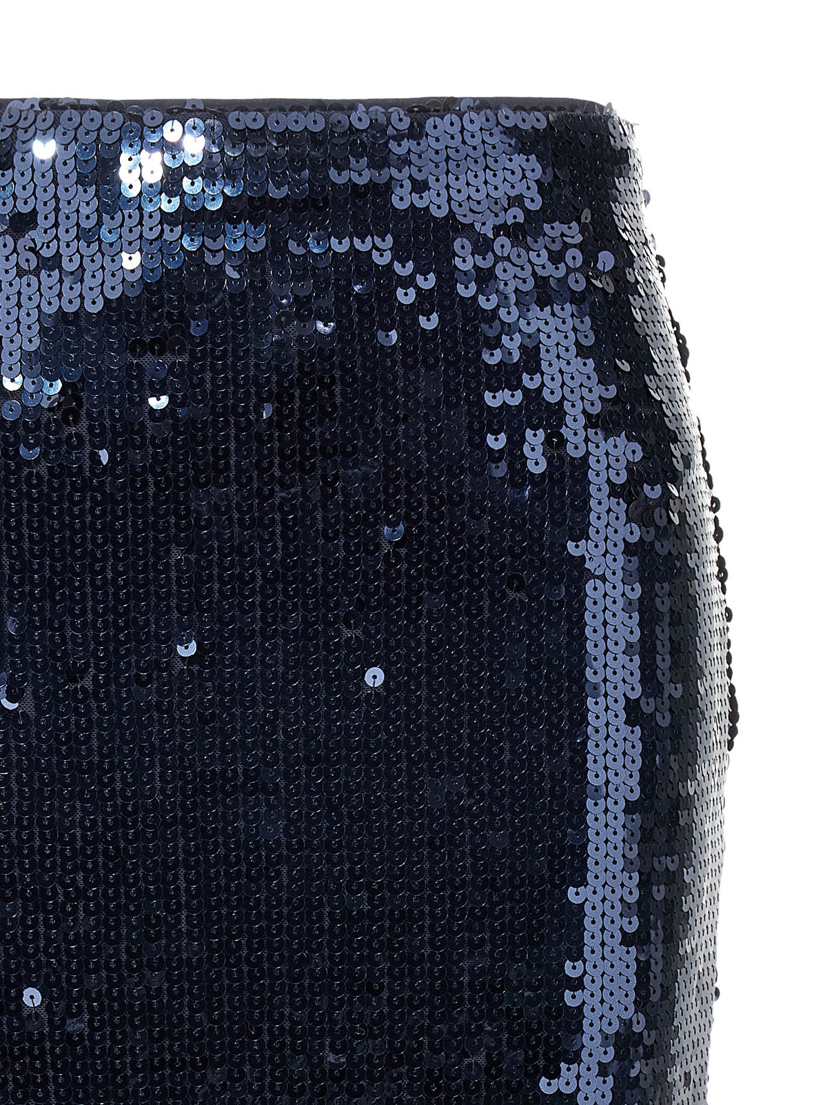 ROTATE Birger Christensen Sequin Pencil Skirt Blue