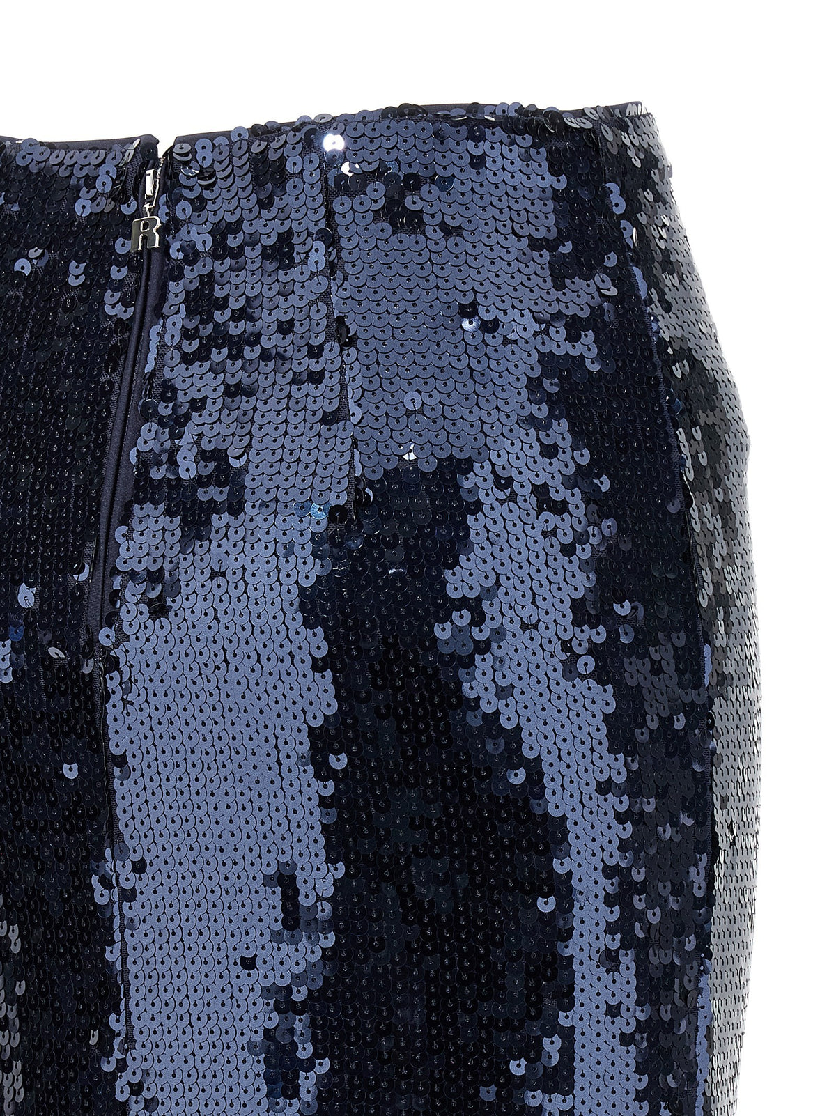 ROTATE Birger Christensen Sequin Pencil Skirt Blue