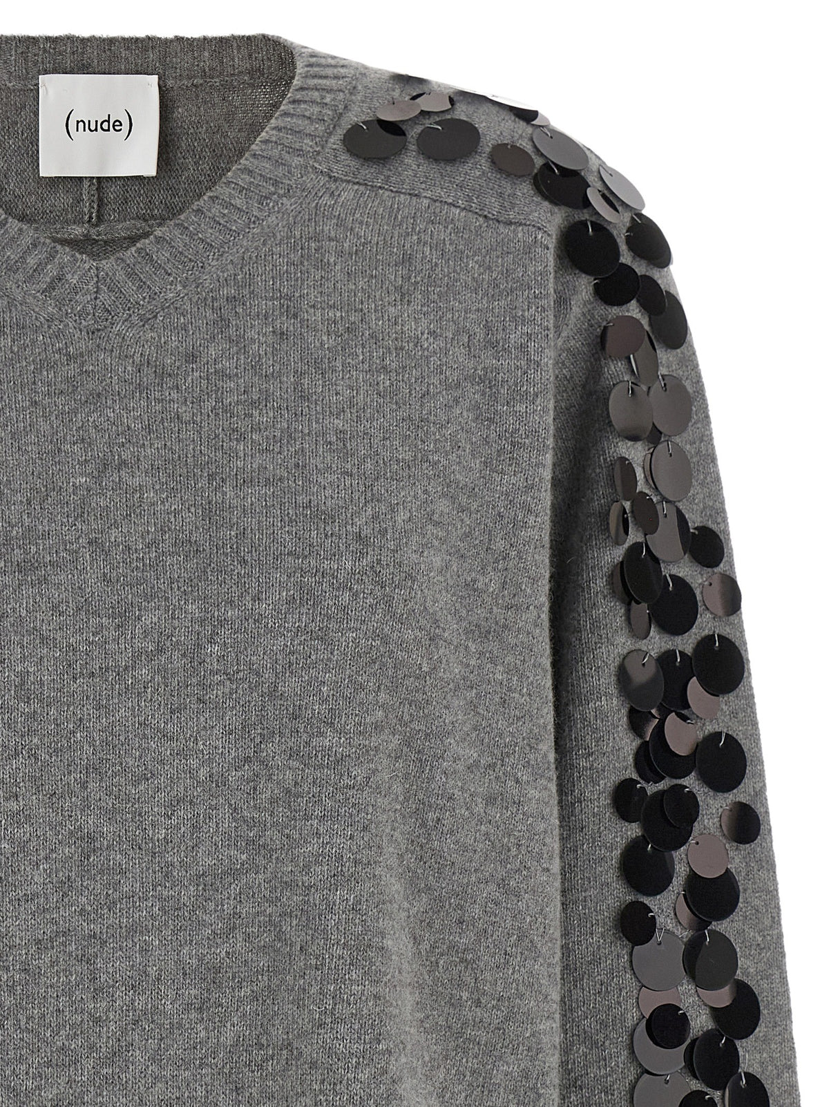 Nude Lucy Sequin Sweater Grey