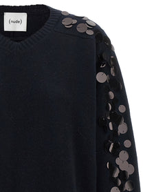 Nude Lucy Sequin Sweater Blue