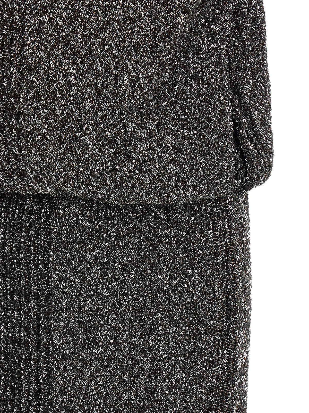 Missoni Sequin Zigzag Dress Grey