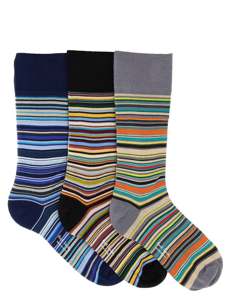 Paul Smith Men's Set DI Tre Calzini Multicolor