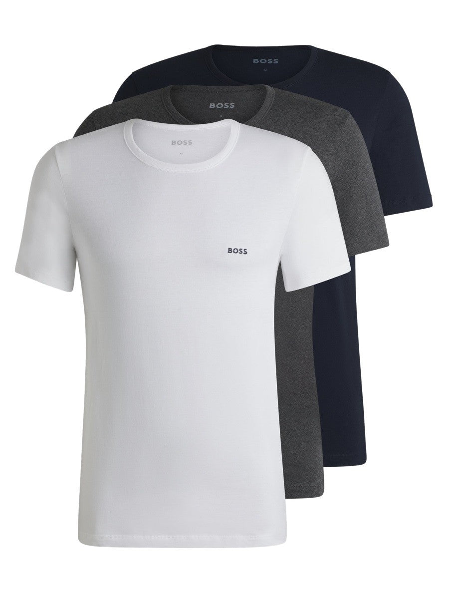 BOSS Men's Set of Three Shirts Multicolor