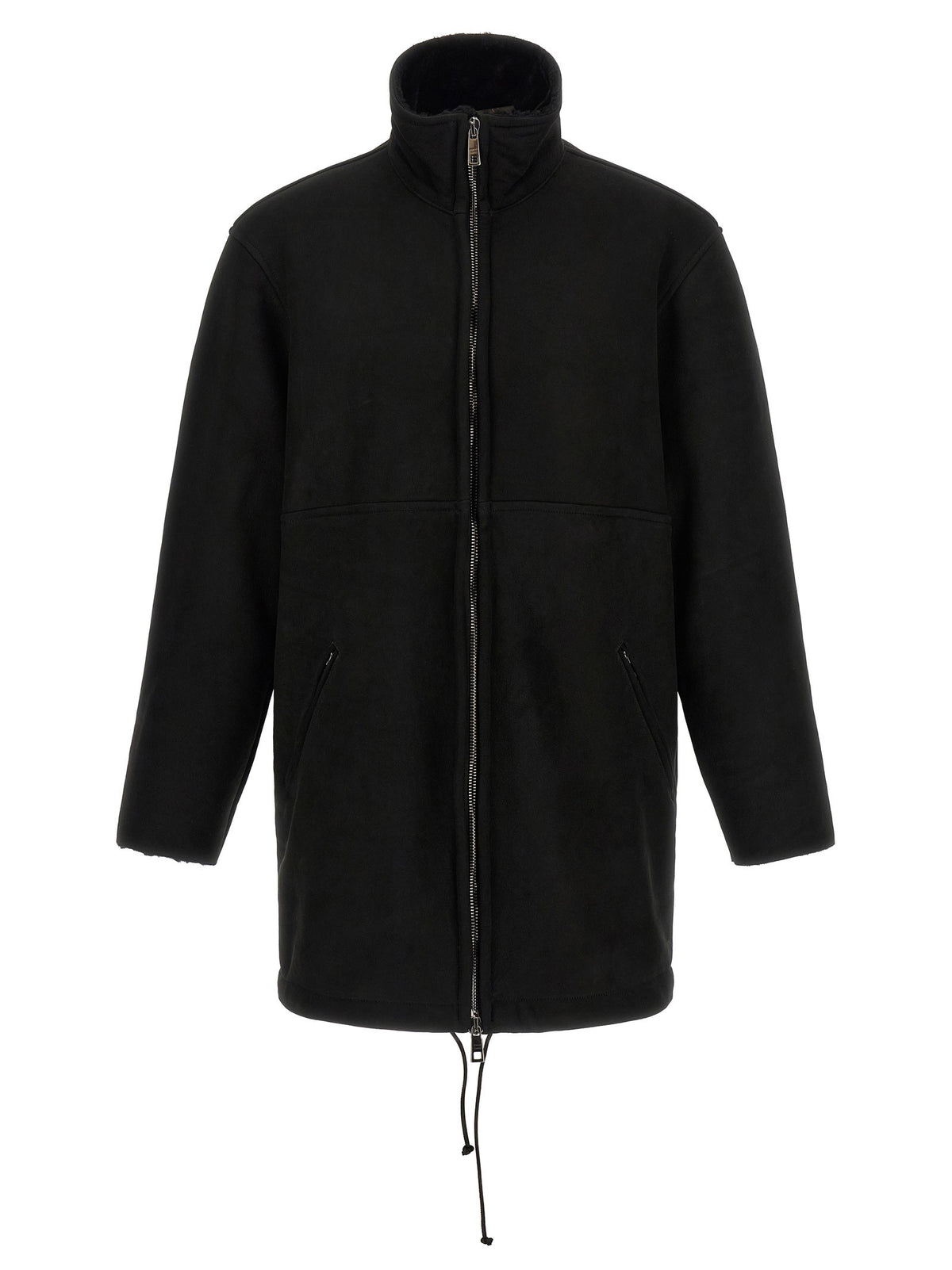 Giorgio Brato Shearling Caban Black