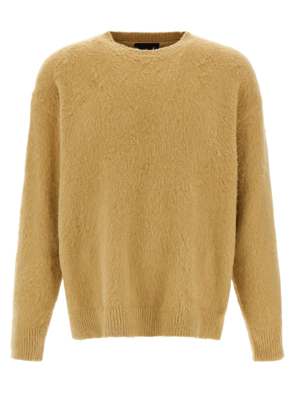 Roberto Collina Shearling Cotton Sweater Beige