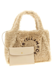 Stella McCartney Shearling Shopping Bag Beige